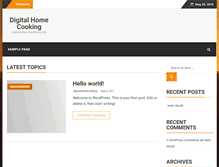 Tablet Screenshot of digitalhomecooking.com